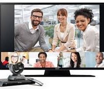 Lifesize Cloud shown with Lifesize Icon video conferencing system
