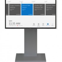 Single Display Skype for Business System with dark floor stand