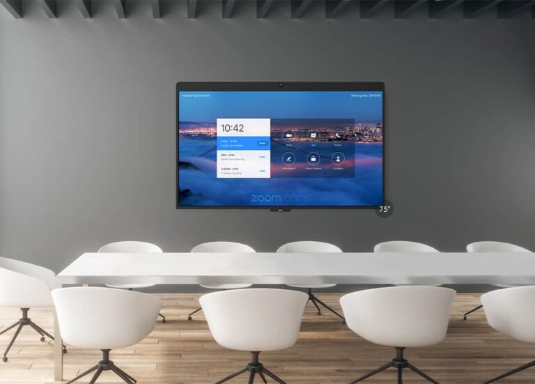 DTEN D7 75″ Allinone Zoom Rooms solution with interactive whiteboarding