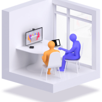 Lifesize Dash for mini meeting spaces diagram