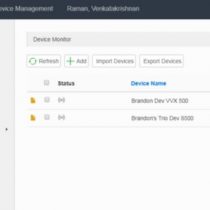 Polycom Device Management Service Snapshot of Portal